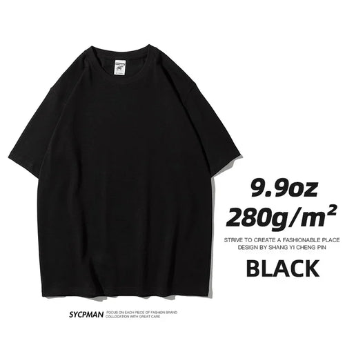 Sypcman Oversized T-Shirt 9.9oz 280 Grams Heavy High Qualtity Men - Jeetskee