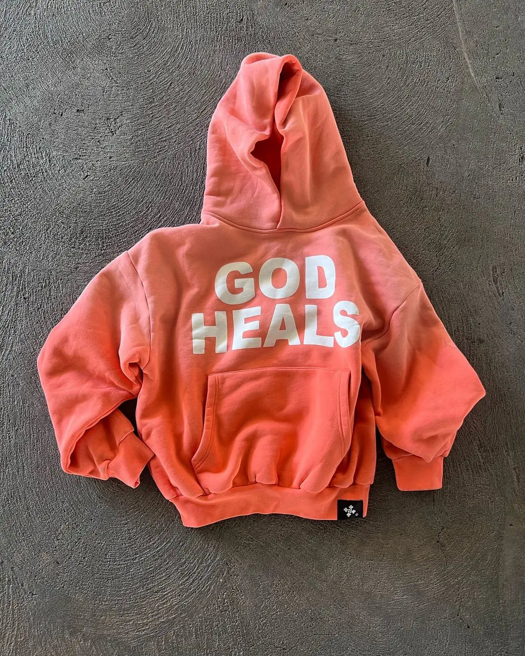 Oversized Street Vintage Streetwear God heals Painting Printed Hoodies - Jeetskee