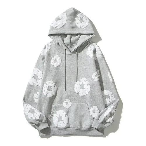 Wreath Hoodies Y2k Men Streetwear 3D Foam Cotton Women Sweatshrts - Jeetskee