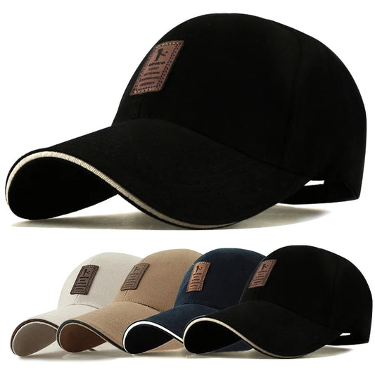 Summer Women Men Structured Baseball Cap Solid Cotton Adjustable - Jeetskee