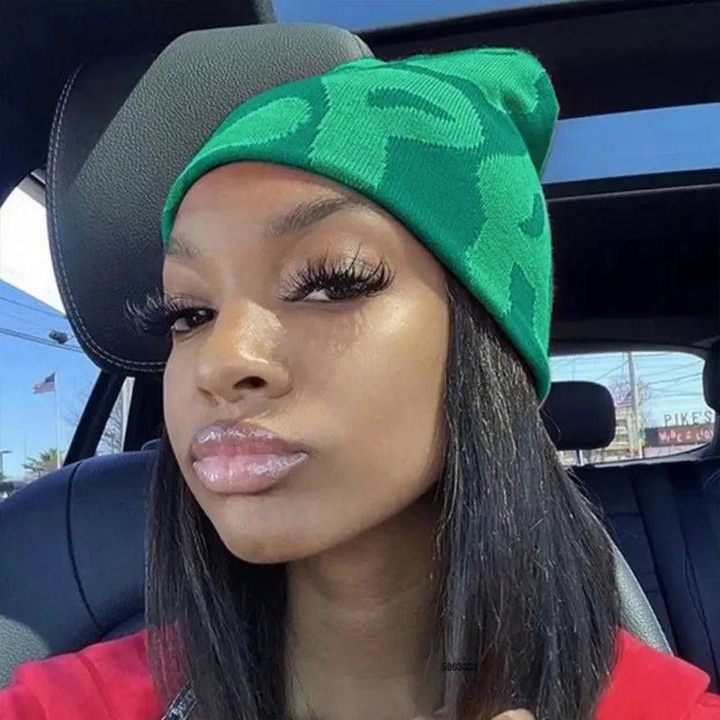 2023 NEW Y2K MEA Culpa Beanies Hat with Rhinestone for Women Men - Jeetskee
