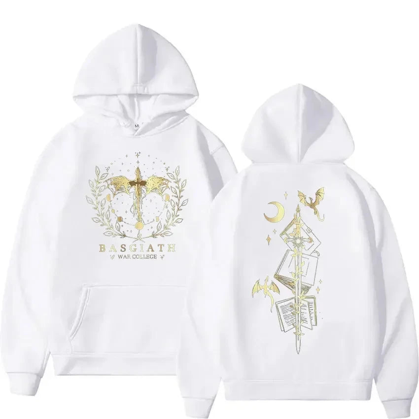 Basgiath War College Cotton Hoodies Fourth Wing Women Men Clothing - Jeetskee