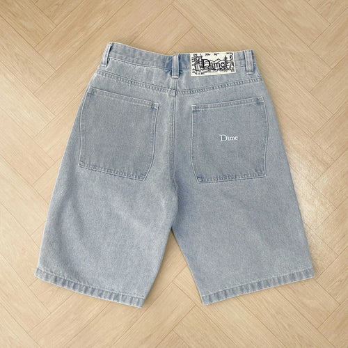 Y2K Big boy Dime short for Men Dime Skate Baggy short Embroidery Denim - Jeetskee