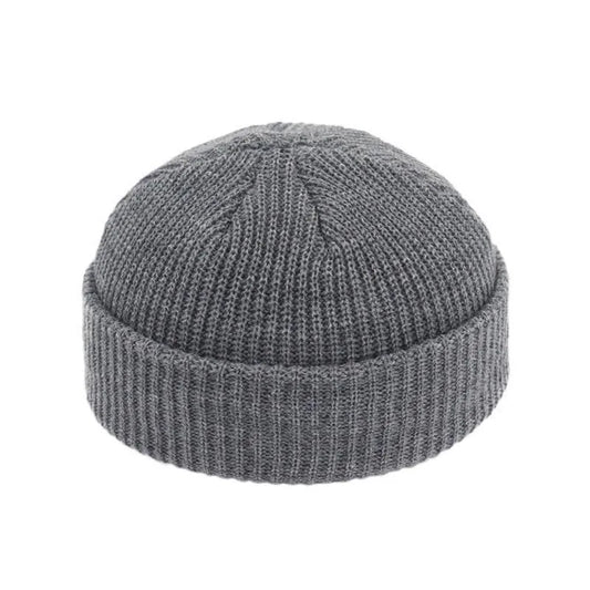 Knitted Beanie Hat Unisex Cap Fashion Hip-hop Cuffed Short Cap Bonnet - Jeetskee