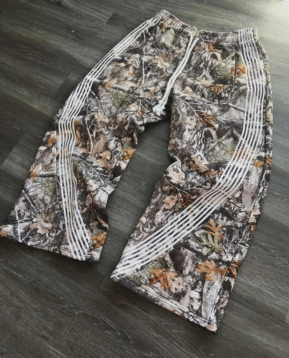Streetwear Women Y2K Pants Gothic Hip Hop Retro Camo Graphic Baggy - Jeetskee