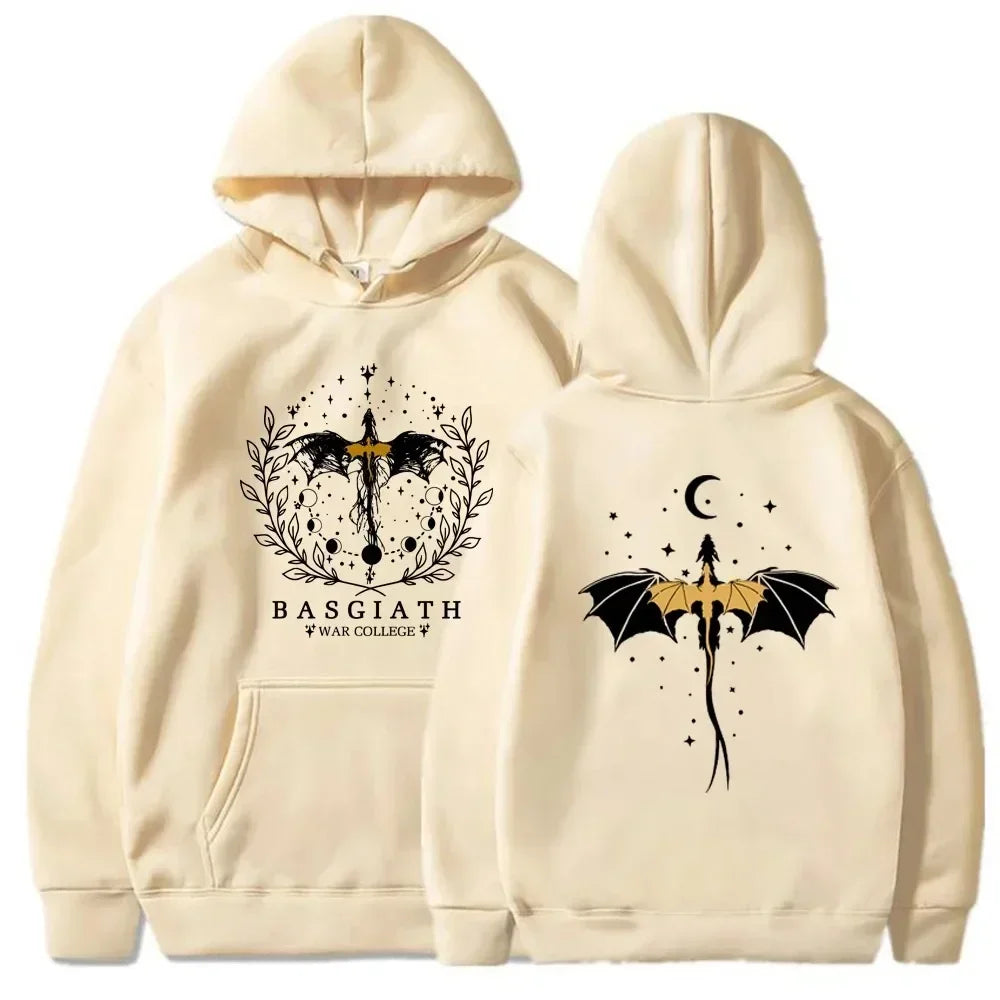 Basgiath War College Cotton Hoodies Fourth Wing Women Men Clothing - Jeetskee