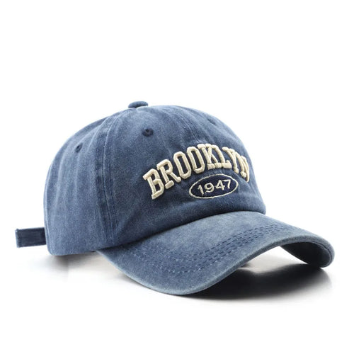 Retro brooklyn Letter Embroidery Baseball Caps Spring Summer Men Women - Jeetskee