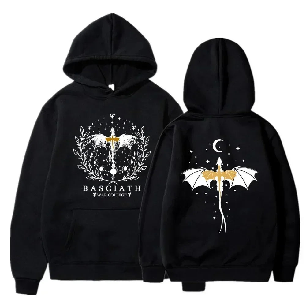 Basgiath War College Cotton Hoodies Fourth Wing Women Men Clothing - Jeetskee