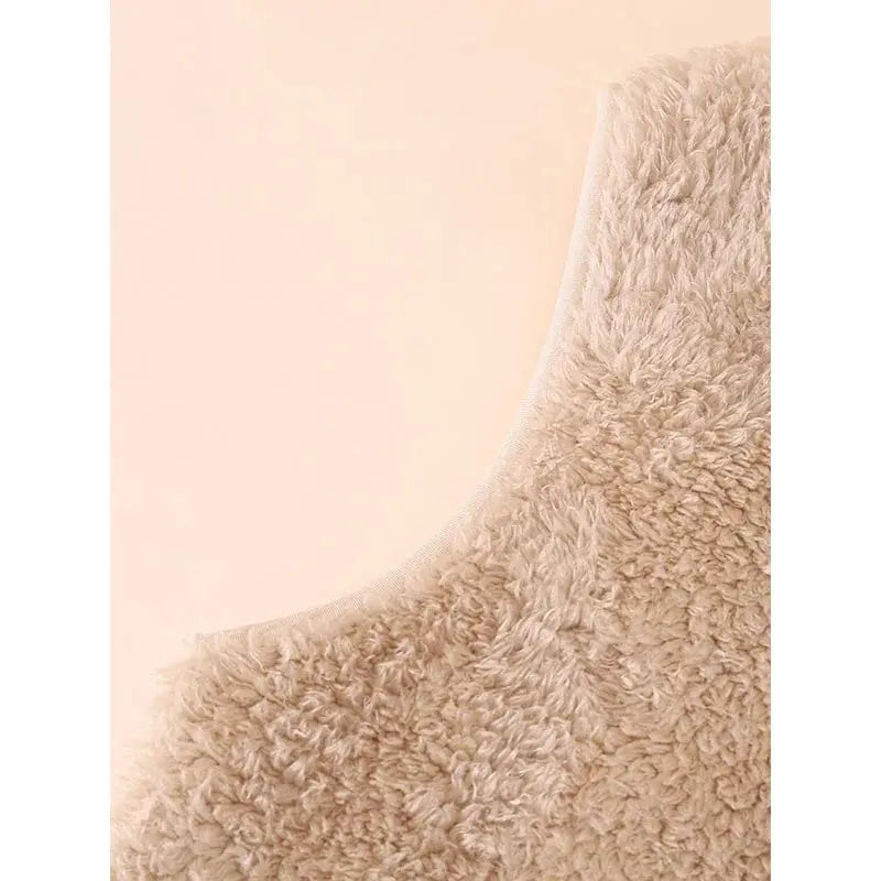 Winter New thick Warm Comfort V-neck Vest Plus Velvet Plus Large  Back - Jeetskee