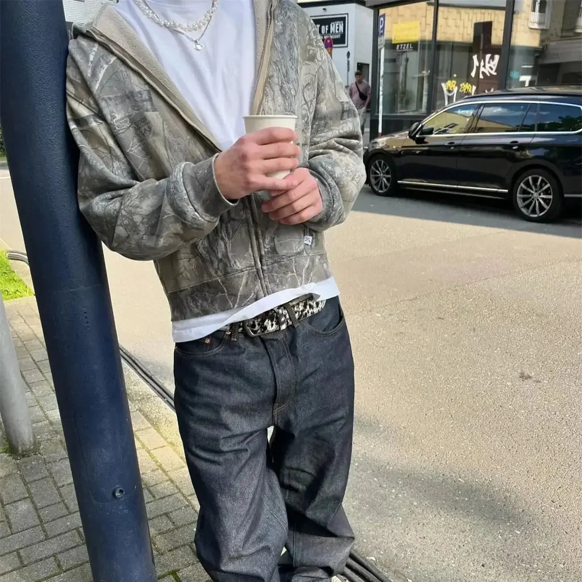 Harajuku Streetwear Y2k Hoodie Zipper Jacket Oversized High Street - Jeetskee