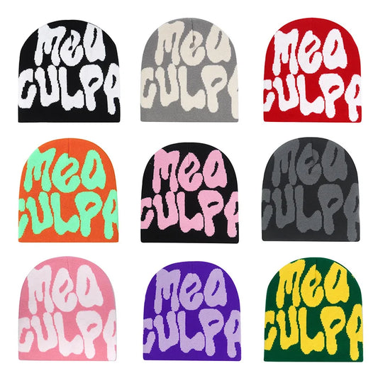 Y2K Design Knitted Hat Winter Warm Beanies Hats Beanie Cargo Cap Men - Jeetskee